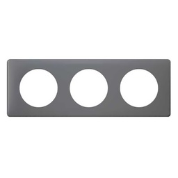 [31614] CELIANE _PLAQUE 3 POSTES POUDRE SCHISTE