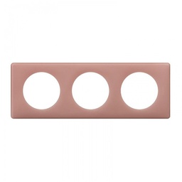 [31616] CELIANE _PLAQUE 3 POSTES POUDRE VIEUX ROSE
