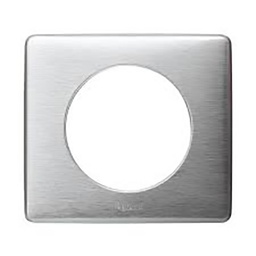 [31619] CELIANE _PLAQUE 1 POSTE METAL ALUMINIUM