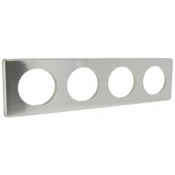 [31636] CELIANE _PLAQUE 4 POSTES METAL ALUMINIUM