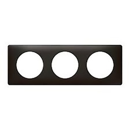 [31640] CELIANE _PLAQUE 3 POSTES METAL CARBONE