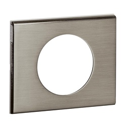 [31643] PLAQUE 1 POSTE MATIERE INOX BROSSE