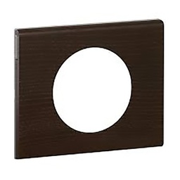 [31645] PLAQUE 1 POSTE MATIERE TEINTE WENGUE
