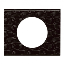 [31647] CELIANE _PLAQUE 1 POSTE MATIERE CUIR PIXEL