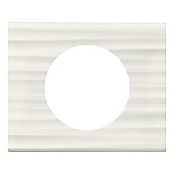 [31652] CELIANE _PLAQUE 1 POSTE MATIERE CORIAN CANNELE