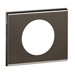 [31656] CELIANE _PLAQUE 1 POSTE MATIERE BLACK NICKEL