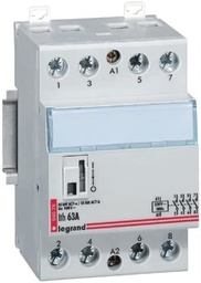 [34839] CONTACTEUR MODULAIRE MANUEL 63A 400V 4O230V 3MOD BORNES VIS 4079 LEGRAND