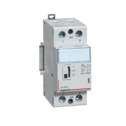 [32064] CONTACTEUR MODULAIRE AUTO 25A 400V 4F/230V 2MOD BORNES VIS 4131 LEGRAND