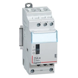 [32072] CONTACTEUR MODULAIRE SILENCIEUX 25A 400V 3F230V 2MOD BORNES VIS 412502 LEGRAND