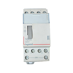 [35314] TELERUPTEUR MODULAIRE STANDARD 16A 400V 4F230V 2MOD BORNE VIS 412416 LEGRAND