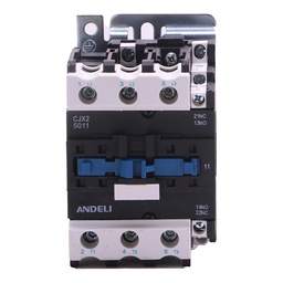 [34830] CONTACTEUR INDUSTRIEL BLOC 3P/400V/1NO/1NF 50A/33KW BOBINE 230V/50HZ CJX2-5011-M5 IEC947-4-1 ANDELI