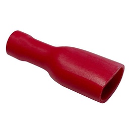 [32131] 10 COSSES ROUGE CLIPS FEM ISOLES 6,3 MM