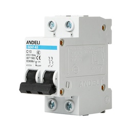 [32191] DISJONCTEUR MODULAIRE 2P C32 6KA 2MOD VIS/VIS ANDELI DZ47-63 2P