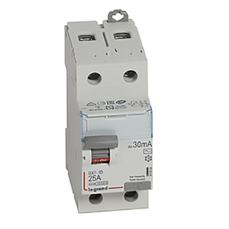 [32212] DISJONCTEUR MODULAIRE DIFFERENTIEL P+N C25 30MA AC 4500A 2MOD VIS/VIS 07854 LEGRAND