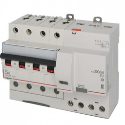 [32270] DISJONCTEUR MODULAIRE DIFFERENTIEL 4P C40A 300MA AC 6000/10KA 7MOD VIS/VIS 411209 LEGRAND