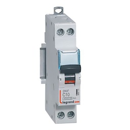 [32304] DISJONCTEUR MODULAIRE P+N C10 4500/4,5KA 1MOD VIS/VIS 406773 LEGRAND