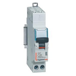[32308] DISJONCTEUR MODULAIRE P+N C20 4500/6KA 1MOD AUTO/VIS 406884 LEGRAND