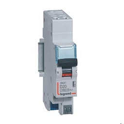 [32326] DISJONCTEUR MODULAIRE P+N D20 4500/6KA 1MOD AUTO/AUTO 406810 LEGRAND