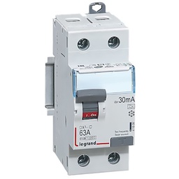 [35101] INTERRUPTEUR DIFFERENTIEL MODULAIRE 2P 63A 30MA A 2MOD VIS/VIS 411556 LEGRAND