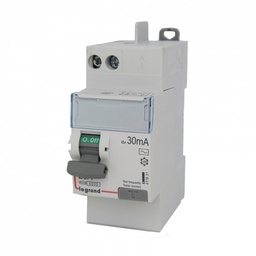 [35091] INTERRUPTEUR DIFFERENTIEL MODULAIRE 2P 25A 30MA AC 2MOD VIS/AUTO 411631 LEGRAND