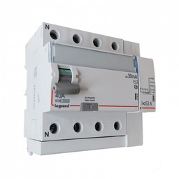 [32329] INTERRUPTEUR DIFFERENTIEL MODULAIRE 4P 40A 30MA AC 5MOD VIS/AUTO 411652 LEGRAND
