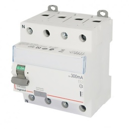 [32330] INTERRUPTEUR DIFFERENTIEL MODULAIRE 4P 63A 300MA AC 5MOD VIS/AUTO 411655 LEGRAND