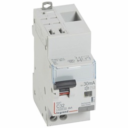 [32337] DISJONCTEUR DIFFERENTIEL MODULAIRE P+N C32 30MA AC 4500/6KA 2MOD AUTO/VIS 410716 LEGRAND
