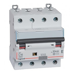 [32345] DISJONCTEUR DIFFERENTIEL MODULAIRE 4P C32 300MA AC 6000/10KA 4MOD VIS/VIS 411208 LEGRAND