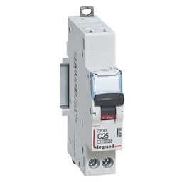 [32350] DISJONCTEUR MODULAIRE P+N C25 4500/4,5KA 1MOD AUTO/AUTO 406785 LEGRAND