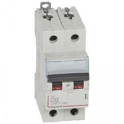 [32353] DISJONCTEUR MODULAIRE 2P C32 6000/10KA 1MOD VIS/VIS 407787 LEGRAND