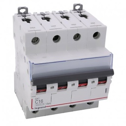 [32356] DISJONCTEUR MODULAIRE 4P C16 6000/10KA 4MOD VIS/VIS 407898 LEGRAND