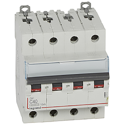 [32359] DISJONCTEUR MODULAIRE 4P C40 6000/10KA 4MOD VIS/VIS 407902 LEGRAND