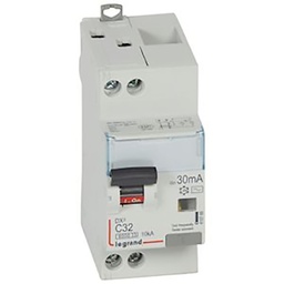 [32361] DISJONCTEUR DIFFERENTIEL MODULAIRE P+N C32 30MA AC 6000/10KA 2MOD VIS/VIS 410788 LEGRAND