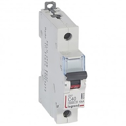 [32393] DISJONCTEUR MODULAIRE 1P C40 6000/10KA 1MOD VIS/VIS 407658 LEGRAND