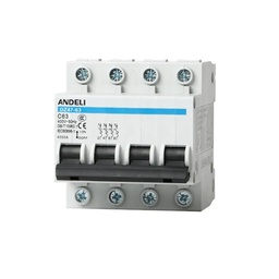 [34902] DISJONCTEUR MODULAIRE 4P C63 6KA 4MOD VIS/VIS ANDELI DZ47-63 4P
