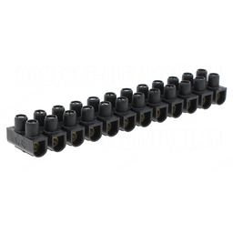 [32537] BARRETTE DE CONNEXION A VIS 14MM2 20A NOIR ANDELI TBS-20A BLACK