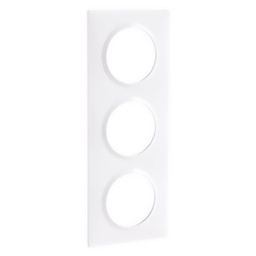 [32569] APPAREILLAGE PLAQUE 3POSTES BLANC DOOXIE LEGRAND