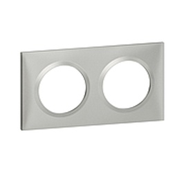 [32571] APPAREILLAGE PLAQUE 2POSTES ALU DOOXIE LEGRAND