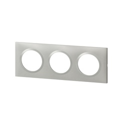 [32572] APPAREILLAGE PLAQUE 3POSTES ALU DOOXIE LEGRAND