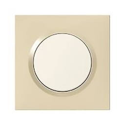 [32580] PLAQUE CARREE DOOXIE 1 POSTE FINITION DUNE