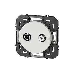 [32646] PRISE TV-SAT ETOILE BLINDEE DOOXIE FINITION BLANC