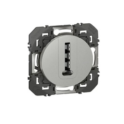 [32652] PRISE TELEPHONE EN T DOOXIE FINITION ALU