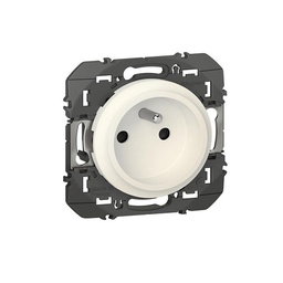 [32659] PRISE DE COURANT EASYRENO 2P+T FAIBLE PROFONDEUR DOOXIE 16A FINITION BLANC