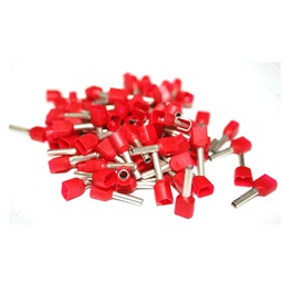 [32749] EMBOUT DE CABLAGE A COLLERETTE 0.5-1.5MM2 20X10X4,3 ROUGE ANDELI PTV1 25-10