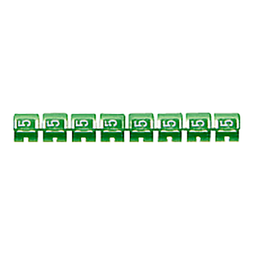 [32764] MEMOCAB REPERE CHIFFRES SUR FOND VERT N 5