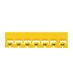 [32765] MEMOCAB REPERE CHIFFRES SUR FOND JAUNE N 4