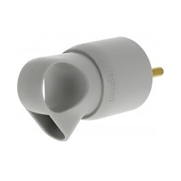 [32852] FICHE MALE AVEC ANNEAU 2P+T DROITE 16A GRIS LEGRAND 50424