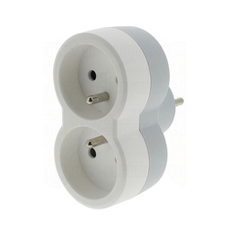 [32865] BLOC MULTIPRISE 2X2P+T FRONTALE 16A 230V BLANC LEGRAND 50638