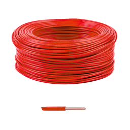 [32955] FIL RIGIDE HO7-VU 2,5MM2 ROUGE RLX 100M