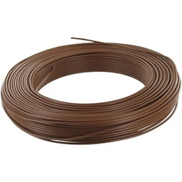 [32961] FIL RIGIDE HO7-VU 4MM2 MARRON RLX 100M